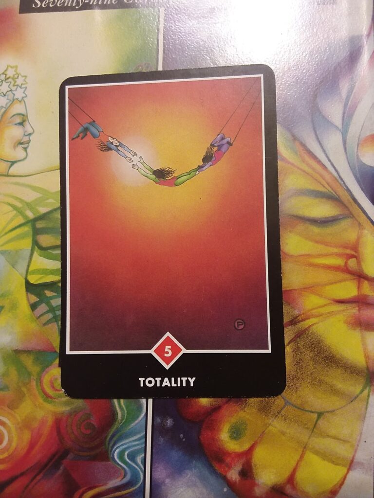 totality being in the present moment osho tarot card